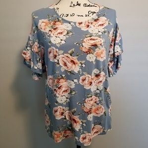 Agnes & Dora Frill Sleeve Top